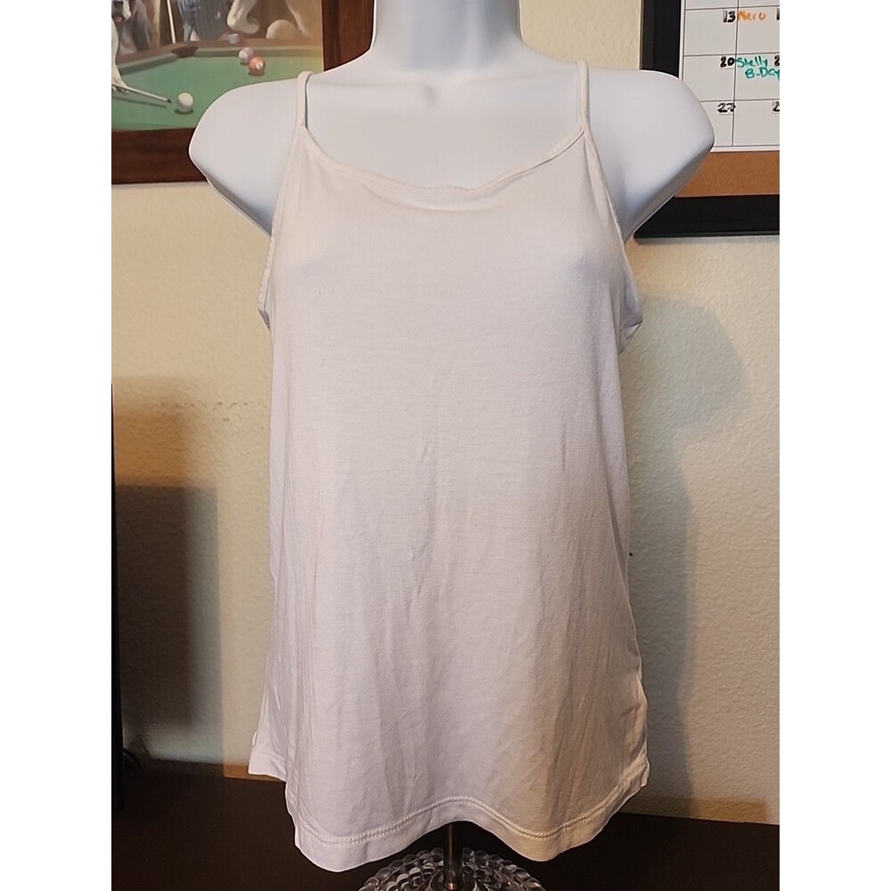 Merona Womens S White Tank Top Spaghetti Strap Camisole Layering Basic